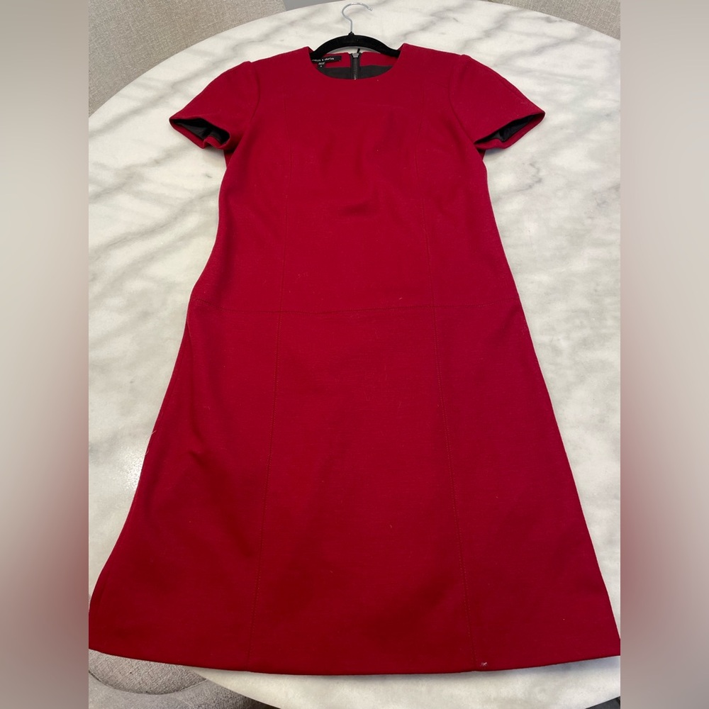 Judith & Charles Red A-Line Dress Size 2 Made in Canada